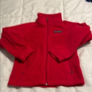 Columbia Red  Jacket with Sporty Style